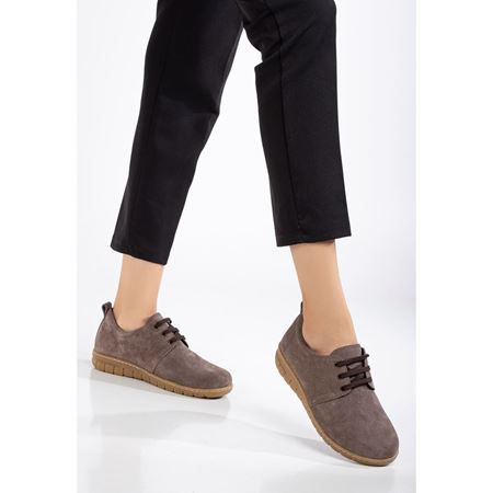 2516 TAUPE SUET Hakki Deri Comfort