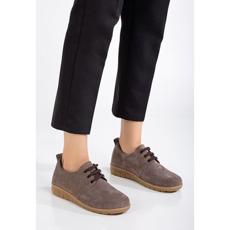 2516 TAUPE SUET Hakki Deri Comfort