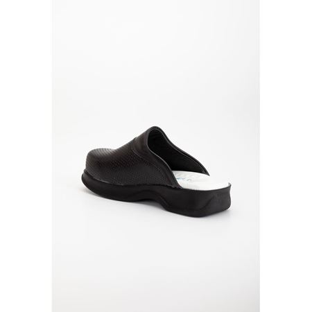 102 SİYAH HAKİKİ DERİ ORTOPEDİK SABO TERLİK