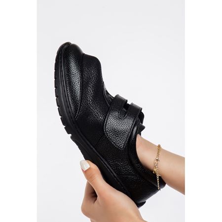 BOSSA SİYAH MİMOZA Hakiki Deri Halluk Valgus Esnek Taban