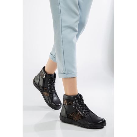 437-822 SİYAH Hakiki Deri Comfort 