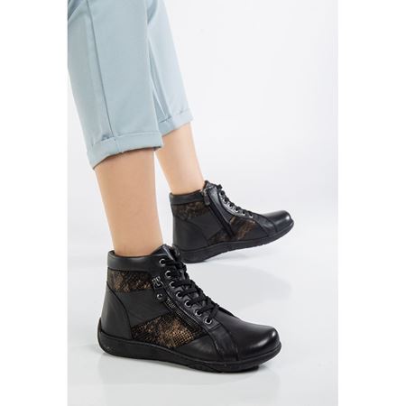 437-822 SİYAH Hakiki Deri Comfort 