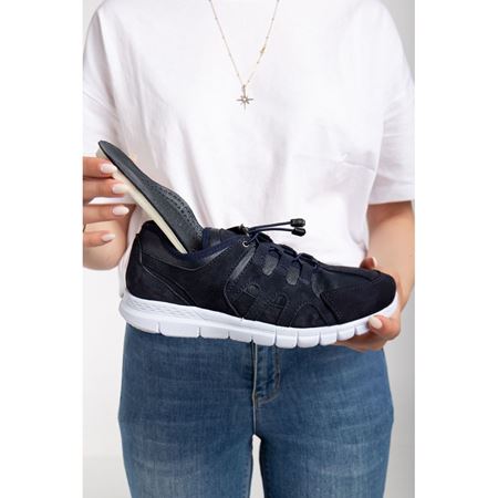 457-05 LACİVERT Hakiki Deri Comfort