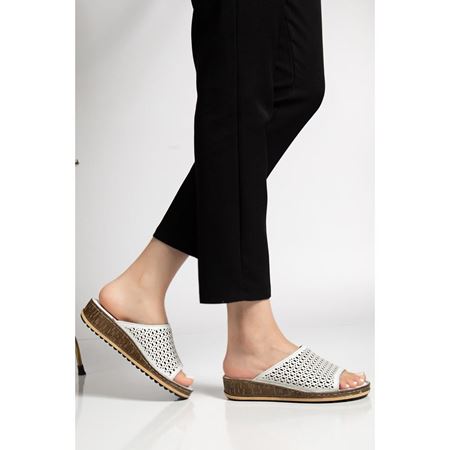 1852 BEYAZ Hakiki Deri Ortopedik Comfort