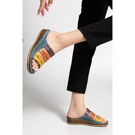 1850 KOT MAVİ Hakiki Deri Ortopedik Comfort