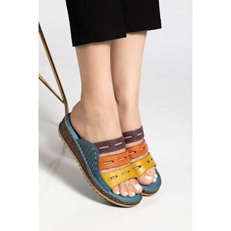 1850 KOT MAVİ Hakiki Deri Ortopedik Comfort