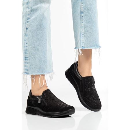 856490 IMAC ITALY BLACK SUET TAŞLI COMFORT