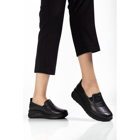 2005 SİYAH Hakiki Deri Ortopedik Comfort