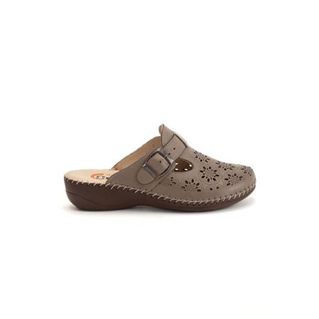 824 KOYU BEJ Hakiki Deri Ortopedik Topuk Dikeni Destekli