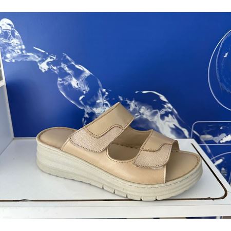 34 BEJ Hakiki Deri Comfort Ortopedik Terlik