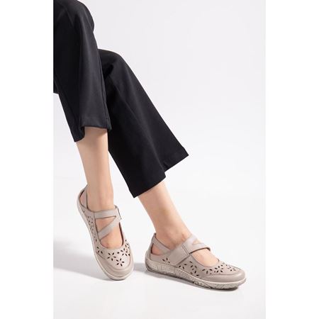 459 74261.12 BEJ Hakiki Deri Halluks Valgus Bunyon Kemik Çıkınıtısına Uygun Comfort Ayakkabı