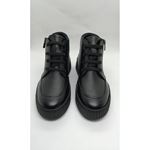 16205 Siyah Deer Hakiki Deri Comfort Bot
