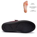 004 BORDO HAKİKİ DERİ ORTOPEDİK DİABETİK COMFORT