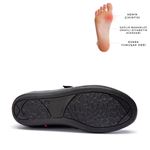 004 SİYAH  HAKİKİ DERİ ORTOPEDİK DİABETİK COMFORT