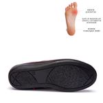 006 Bordo Hakiki Deri Ortopedik Diabetik Comfort