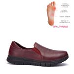 782 Bordo Hakiki Deri Comfort Hafif Taban