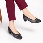 7097 Siyah Cmb Hakiki Deri ve Neopren Destekli Halluks Valgus Comfort