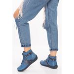 3698-12 KOT MAVİ HAKİKİ DERİ COMFORT BOT