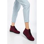 2515 BORDO Hakiki Süet Deri Comfort Bot